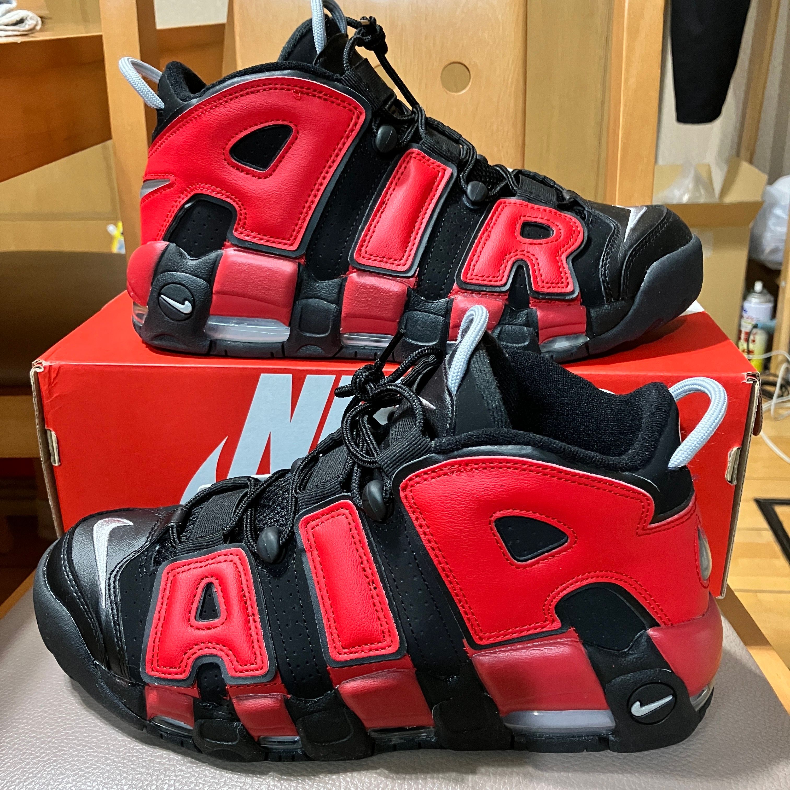 Nike Air More Uptempo '96 "Black and University Red"