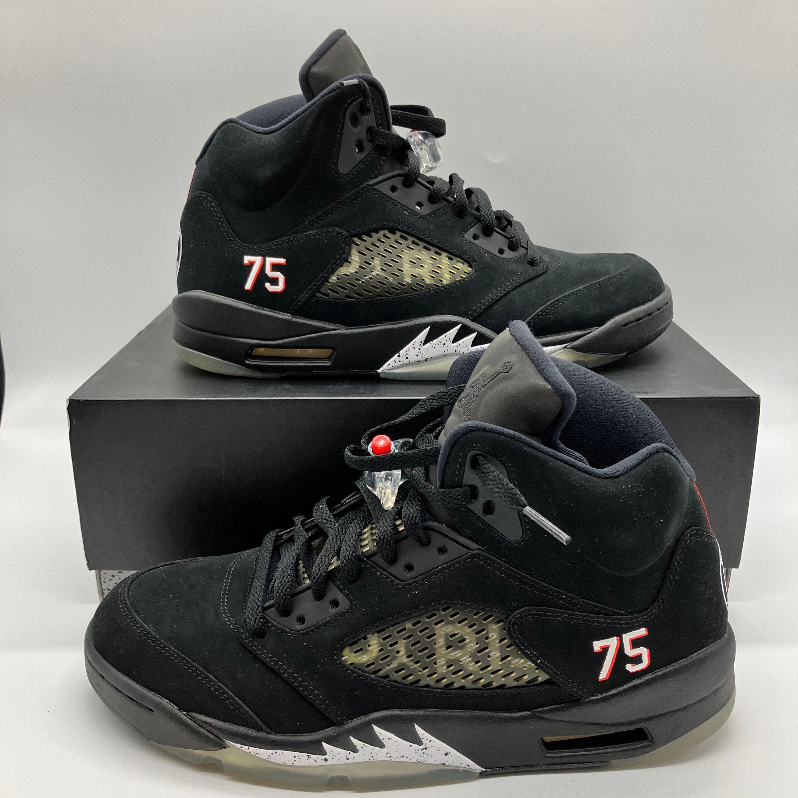 NIKE AIR JORDAN 5 PARIS SAINT-GERMAIN BLACK/CEMENT GREY