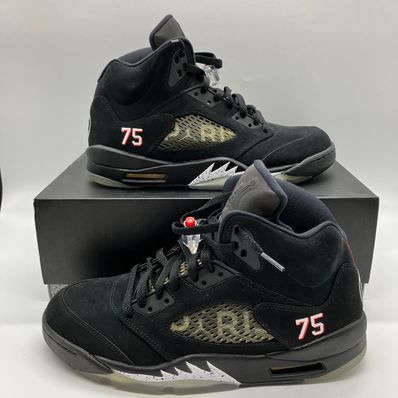NIKE AIR JORDAN 5 PARIS SAINT-GERMAIN BLACK/CEMENT GREY