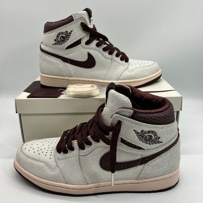 A Ma Maniere × Nike Air Jordan 1 Retro High OG "Sail and Burgundy"