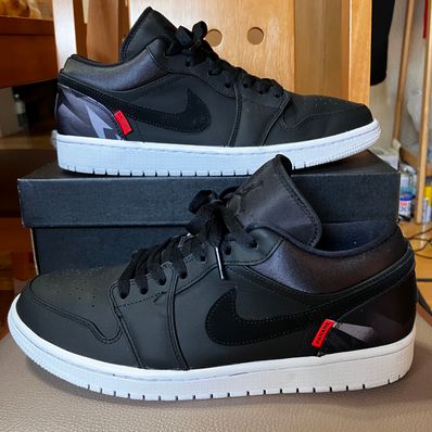 NIKE × PARIS SAINT GERMAIN AIR JORDAN 1 LOW PSG "BLACK"