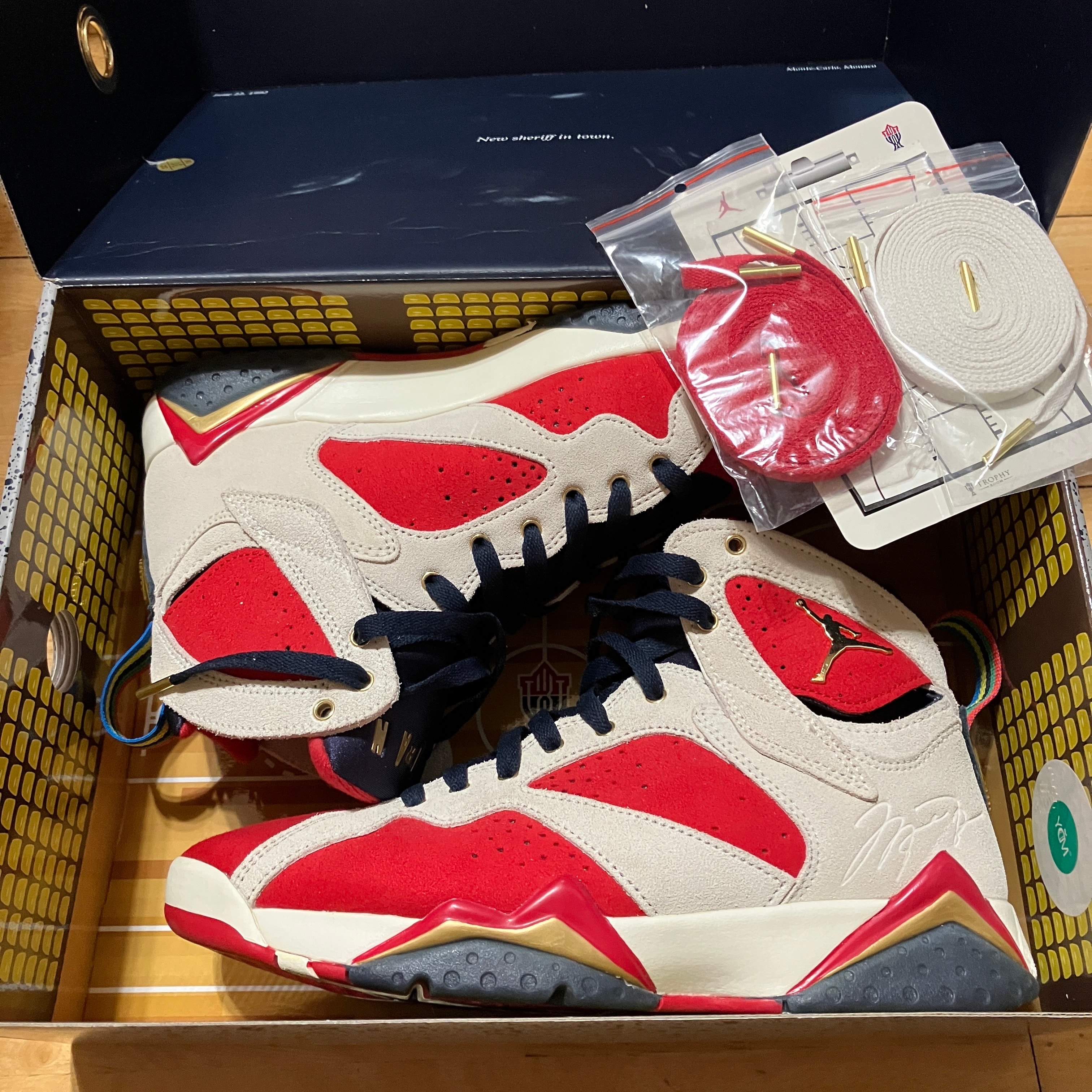 Trophy Room × Nike Air Jordan 7 "True Red and Obsidian"