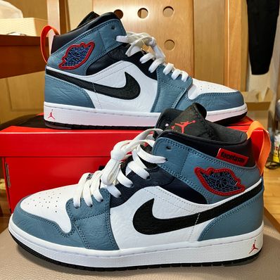 FACETASM × Nike Air Jordan 1 Mid "White/Navy"