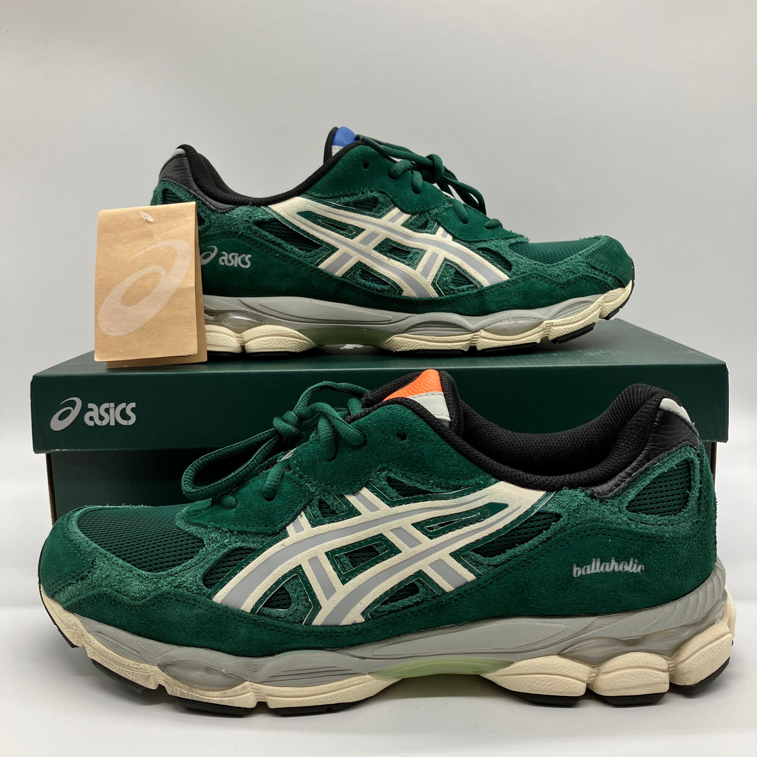ballaholic × Asics Gel-NYC "Jewel Green/Ivory"
