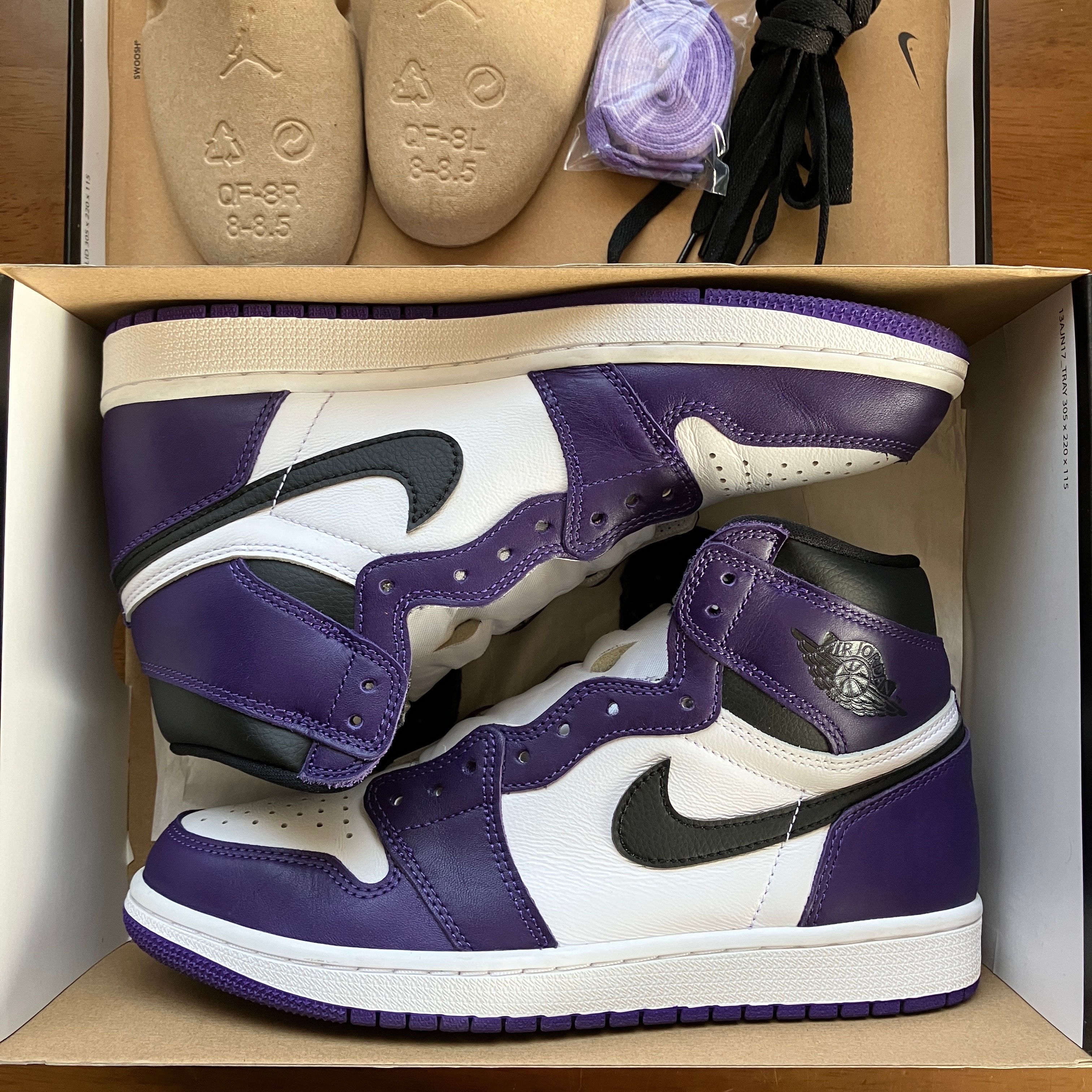 Nike Air Jordan 1 Retro High OG "Court Purple White/Black" (2020)   