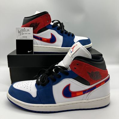 NIKE AIR JORDAN 1 MID "WHITE/BLUE/RED"
