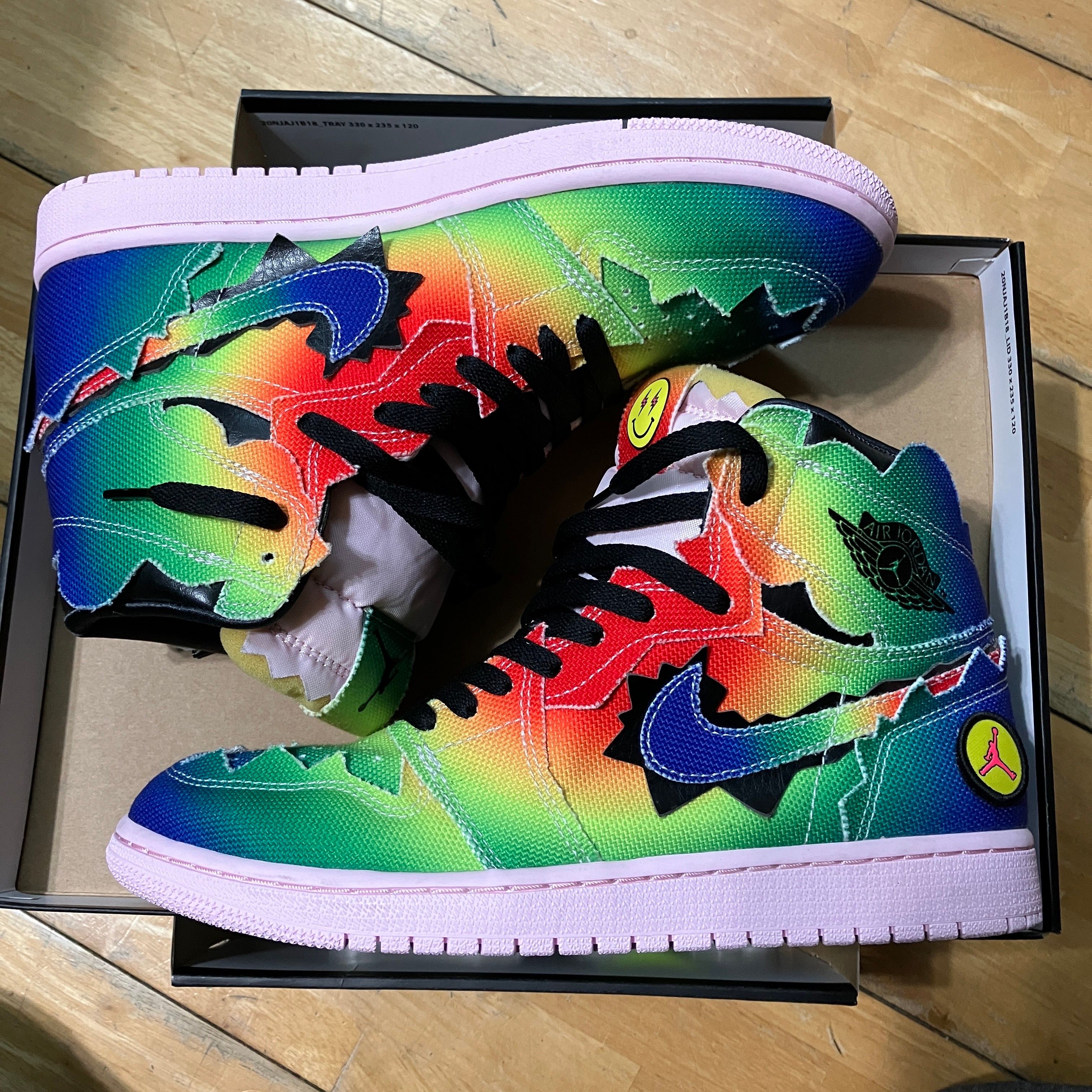 J Balvin × Nike Air Jordan 1 High OG "Rainbow"