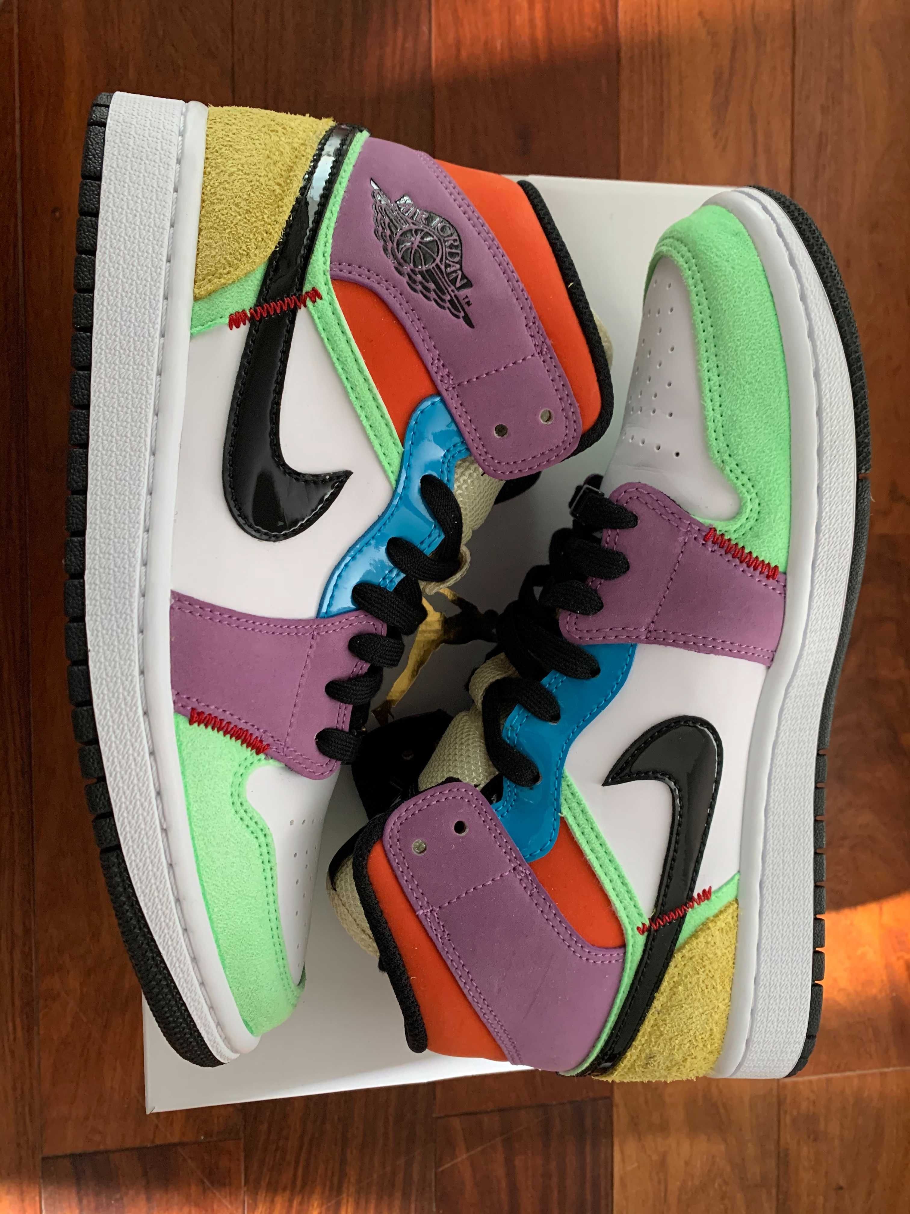 Nike Women's Air Jordan 1 Mid "Multi Color"