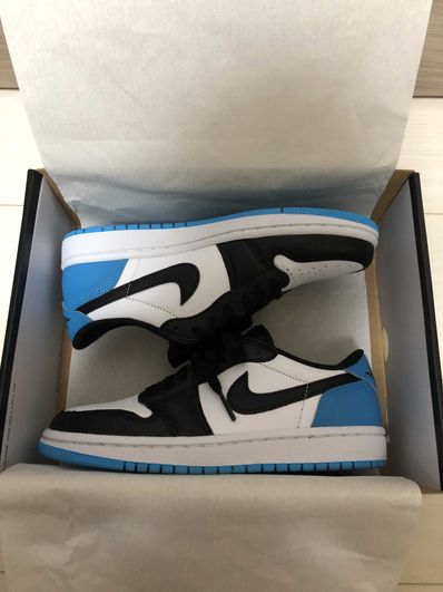 Nike Air Jordan 1 Low OG "Black and Dark Powder Blue/UNC"