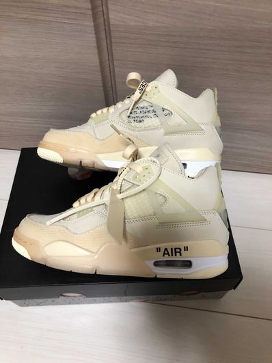 Off-White × Nike Women's Air Jordan 4 SP "Sail"