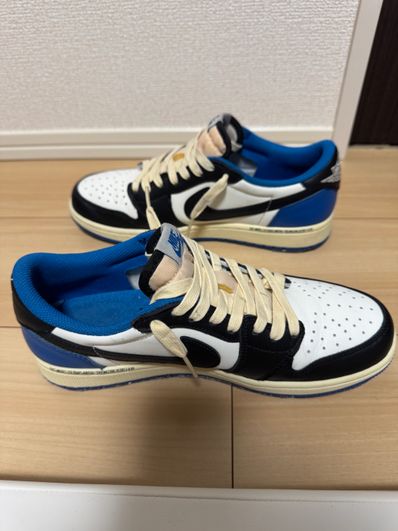 Travis Scott × fragment design × Nike Air Jordan 1 Low OG SP "Military Blue"