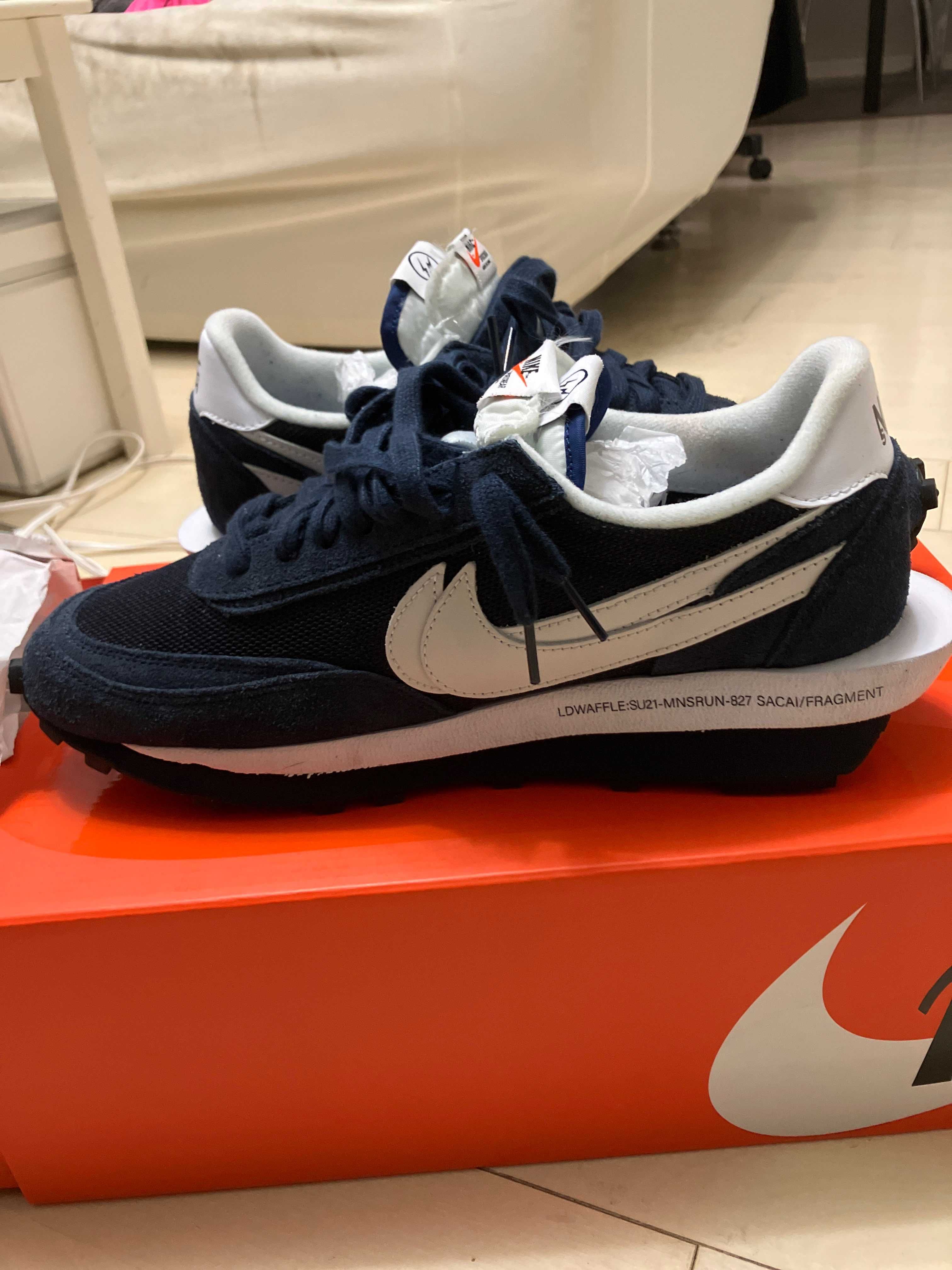 Fragment × sacai × Nike LD Waffle "Blackended Blue"