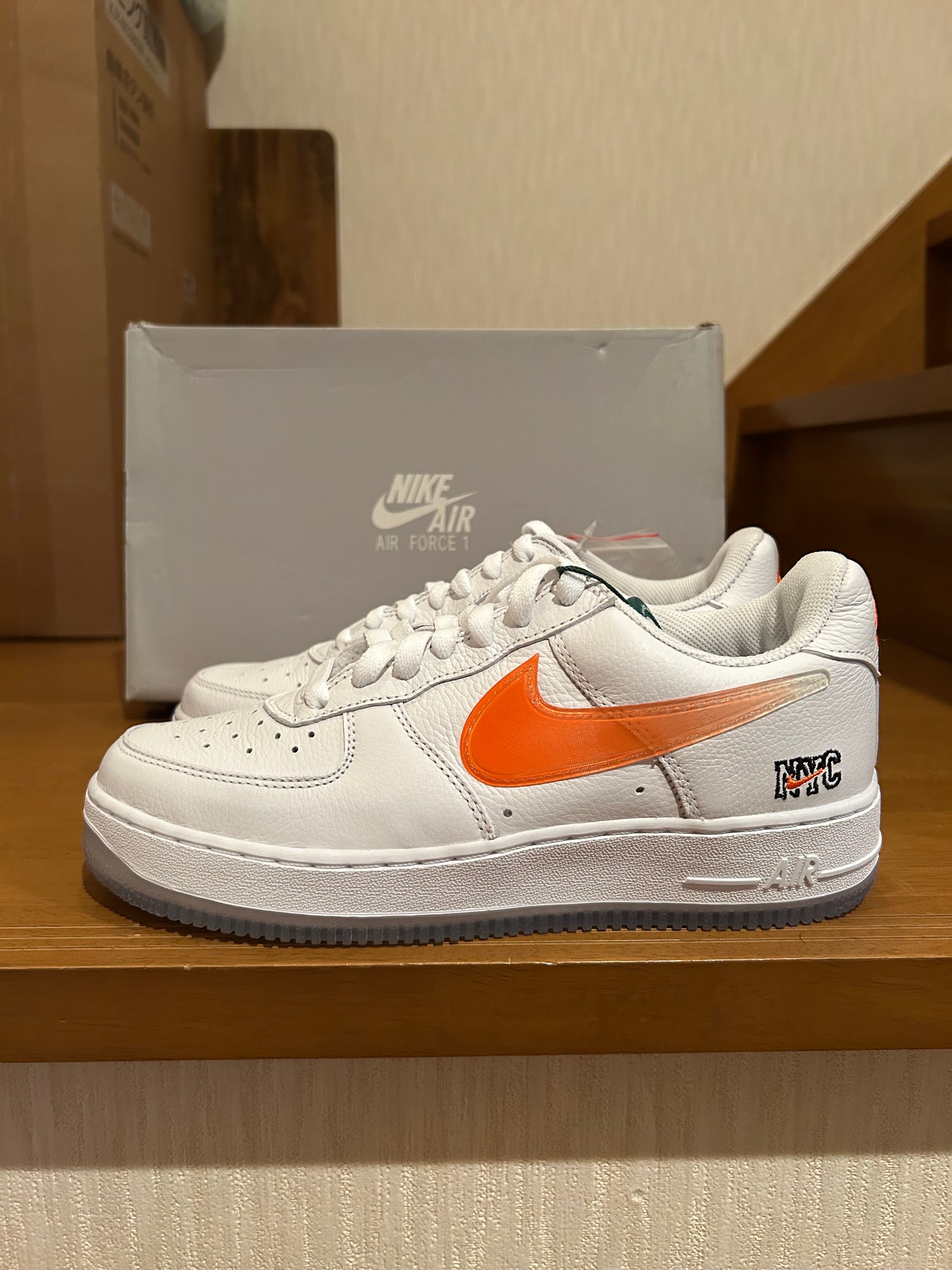 KITH × Nike Air Force 1 Low "White/Rush Blue/White/Brilliant Orange"