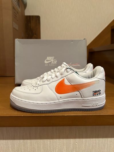 KITH × Nike Air Force 1 Low "White/Rush Blue/White/Brilliant Orange"