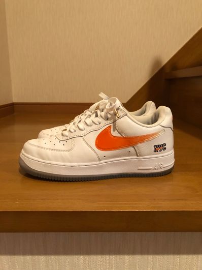 KITH × Nike Air Force 1 Low "White/Rush Blue/White/Brilliant Orange"