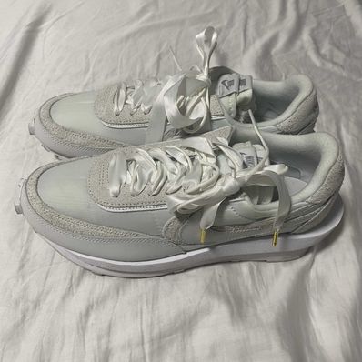 sacai × Nike LDV Waffle "Triple White"