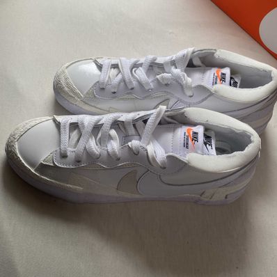 sacai × Nike Blazer Low "White Patent Leather"