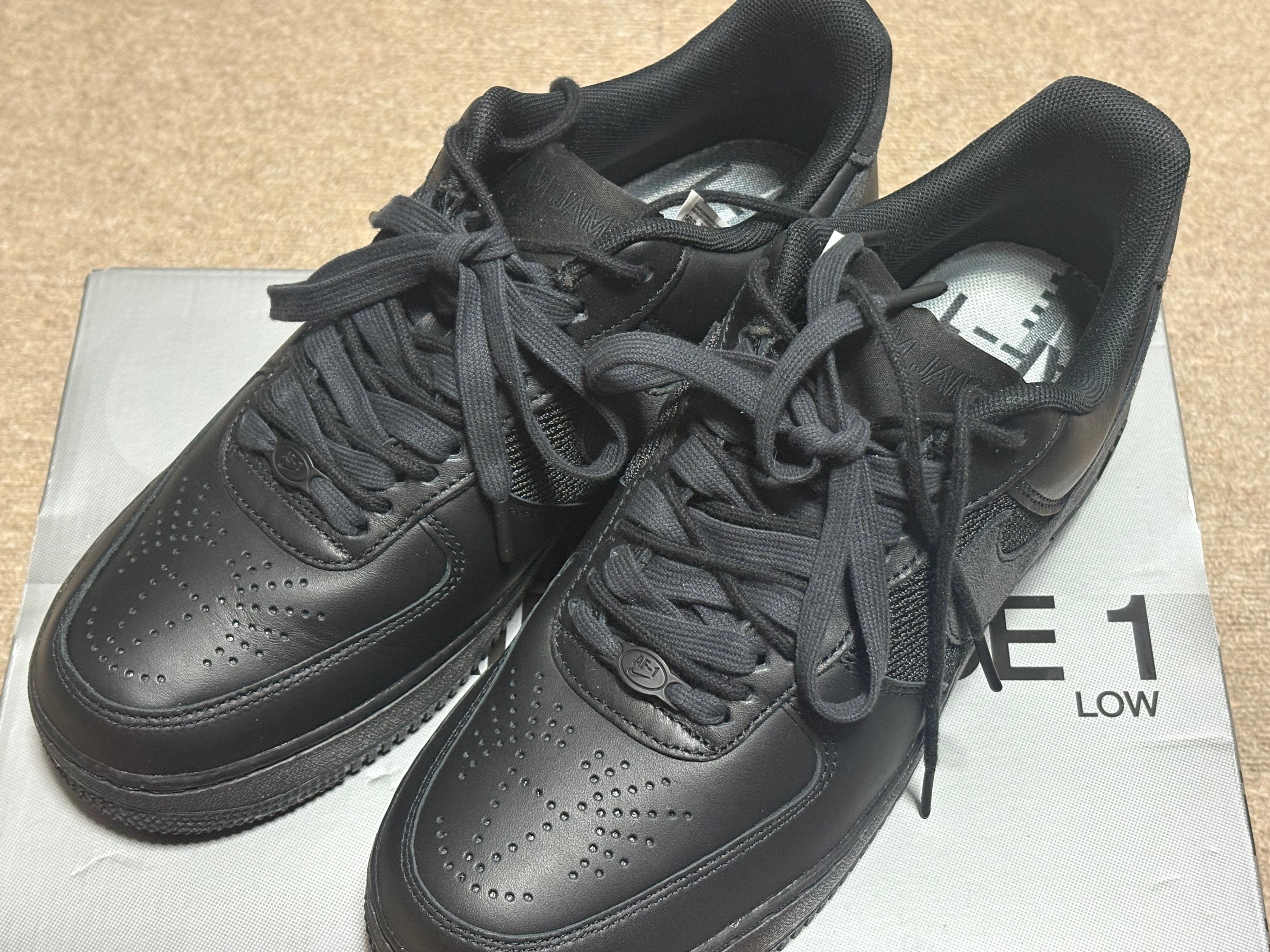 Slam Jam × Nike Air Force 1 Low "Black and Off Noir"