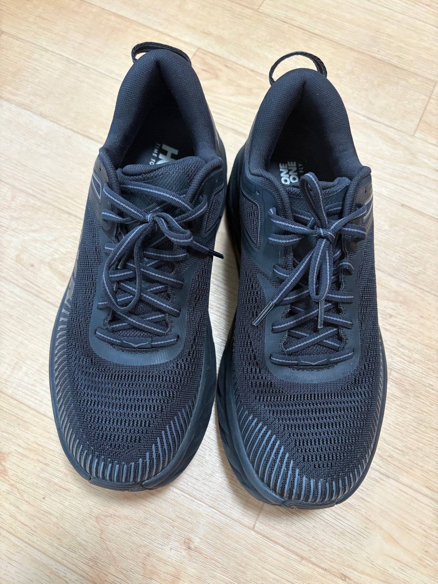 Hoka Bondi 7 Wide "Black/Black"