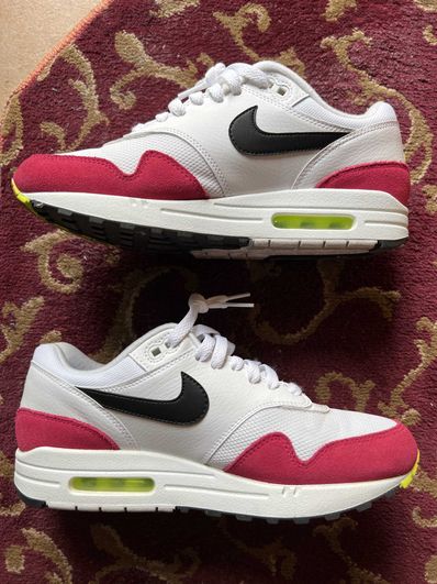 NIKE AIR MAX 1 "WHITE BLACK VOLT RUSH PINK"