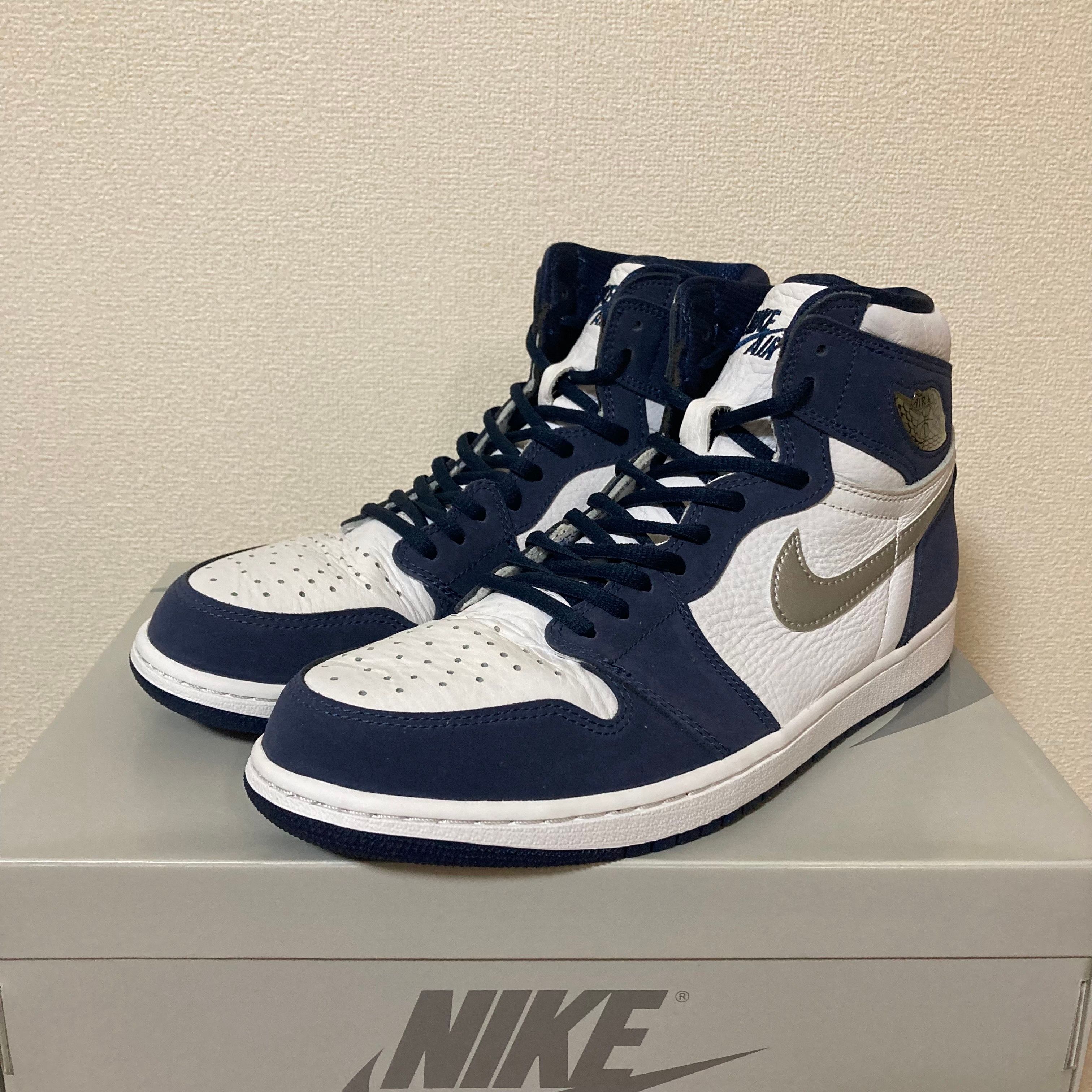 Nike Air Jordan 1 High OG CO.JP "White/Midnight Navy" (2020) (Standard Box)