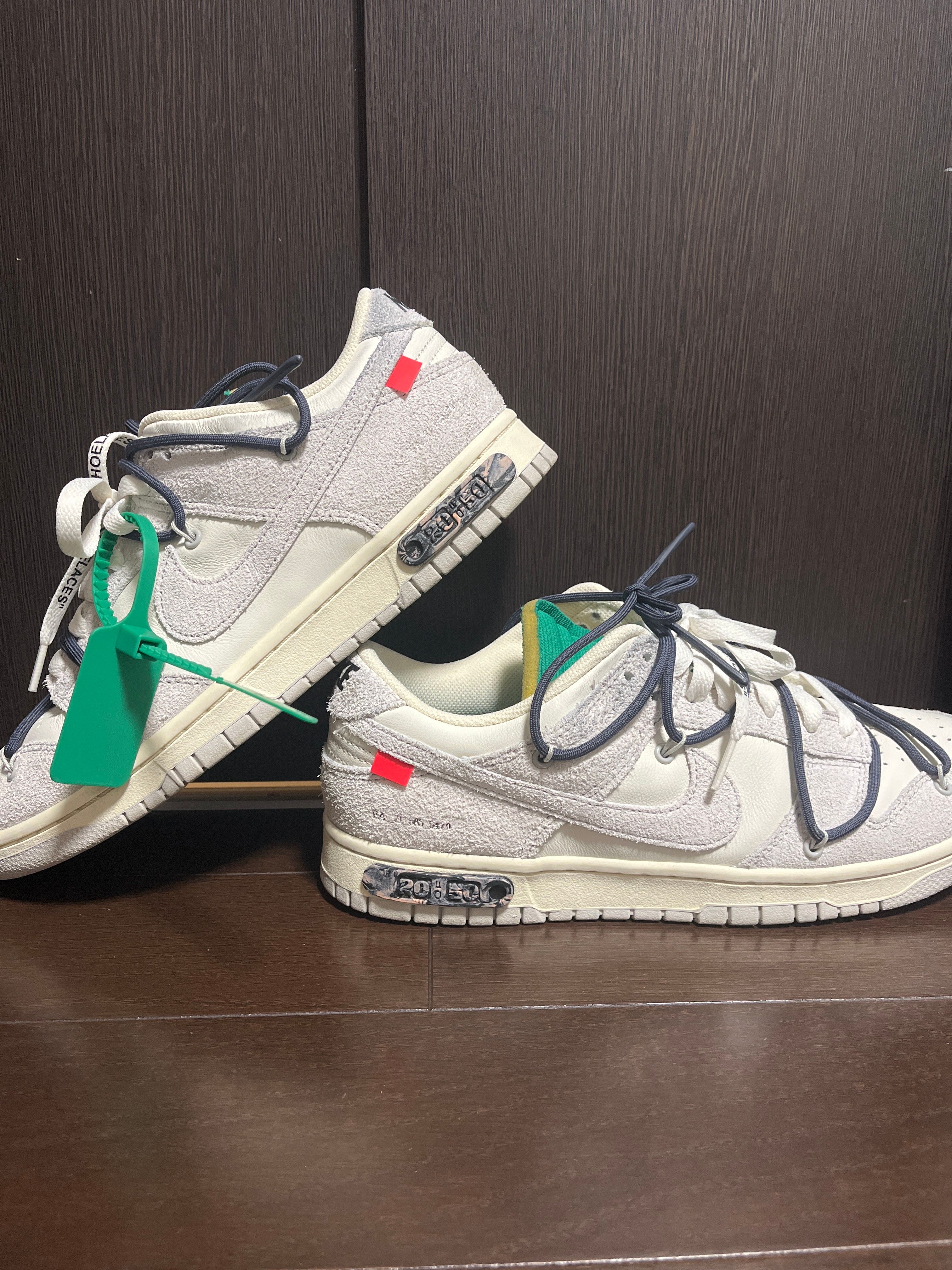 Off-White × Nike Dunk Low "Sail/Neutral Grey/Gridiron"