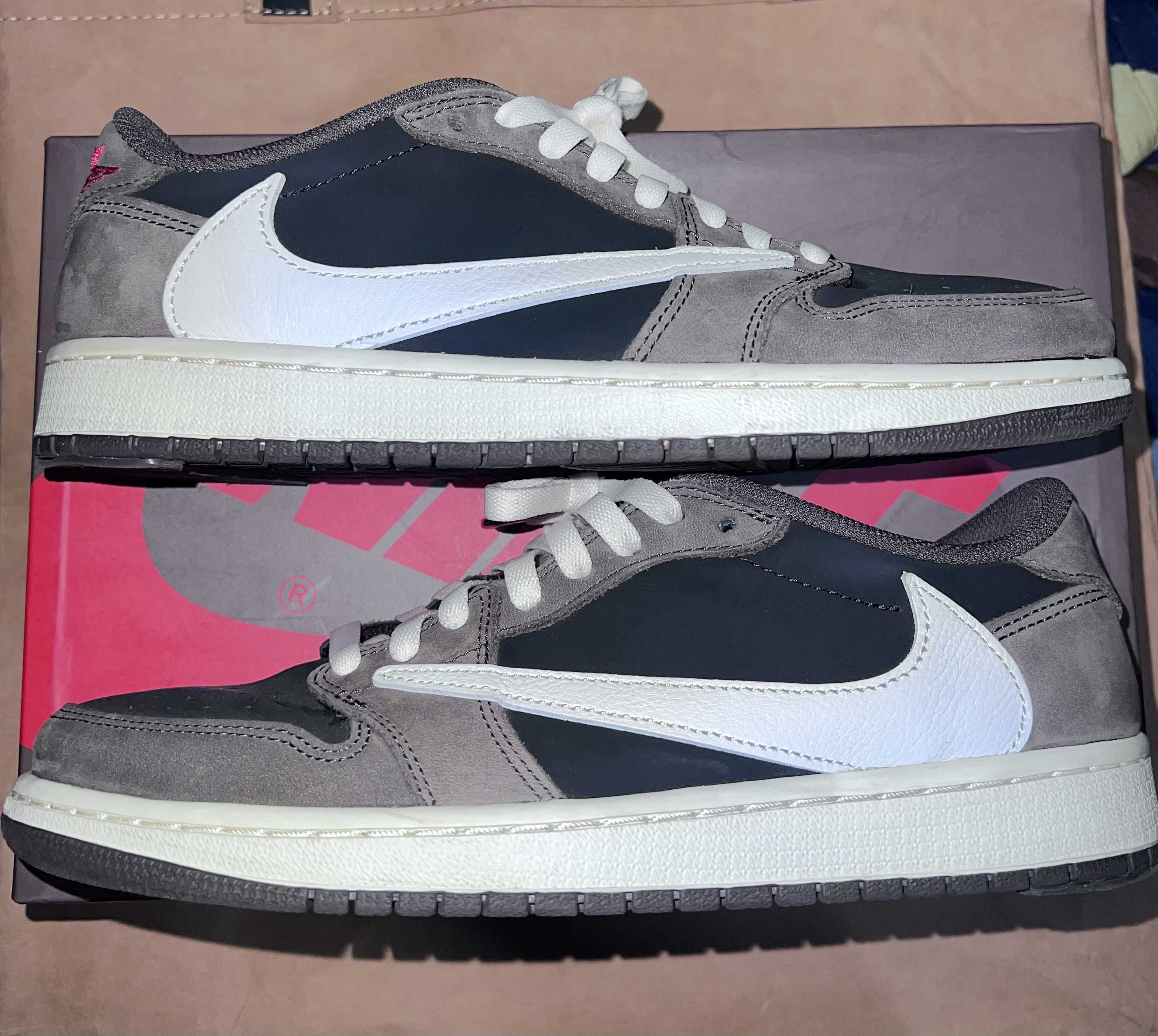 Travis Scott × Nike Air Jordan 1 Low OG SP-T  "Black/Dark Mocha"