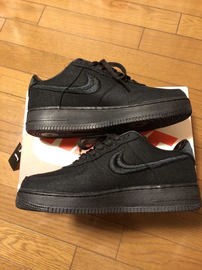 Stussy × Nike Air Force 1 Low "Triple Black"