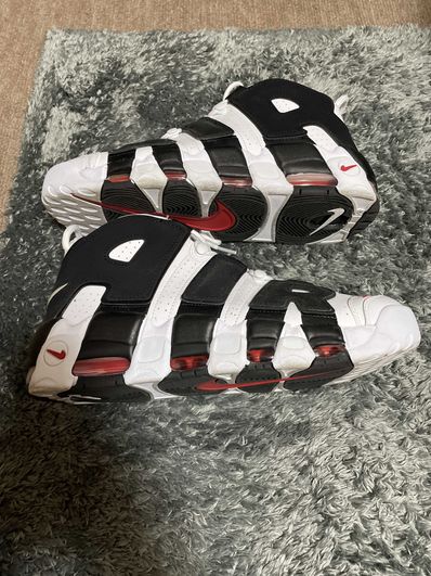 NIKE AIR MORE UPTEMPO "WHITE/BLACK/UNIVERSITY RED"(2020)