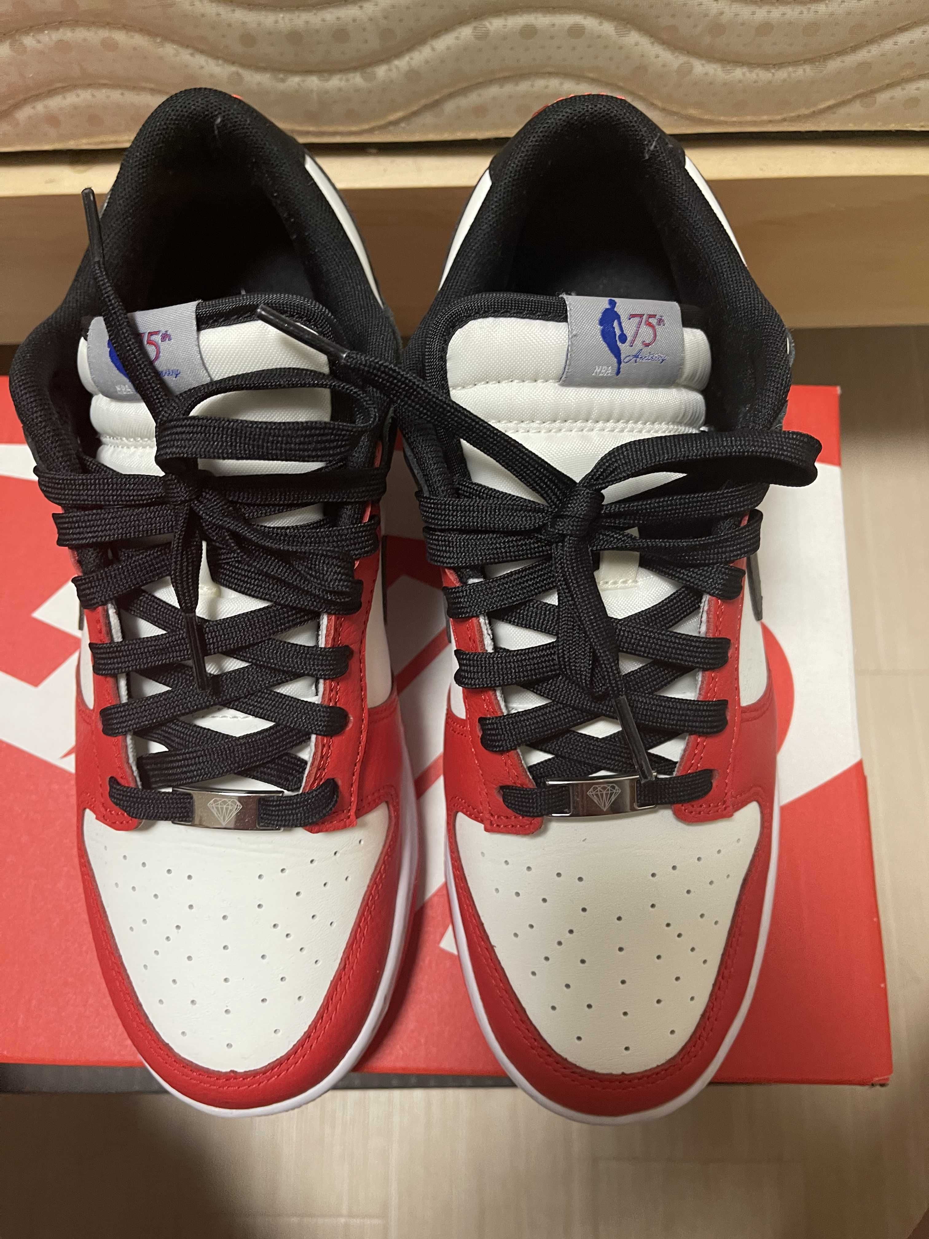 NBA × Nike Dunk Low EMB 75th Anniversary "Chicago Bulls"