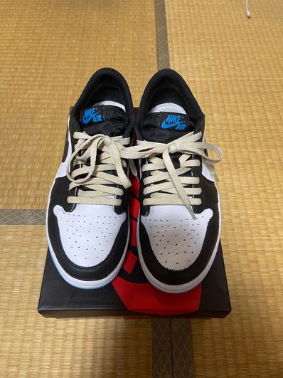 Nike Women's Air Jordan 1 Low OG "Black and Dark Powder Blue/UNC"
