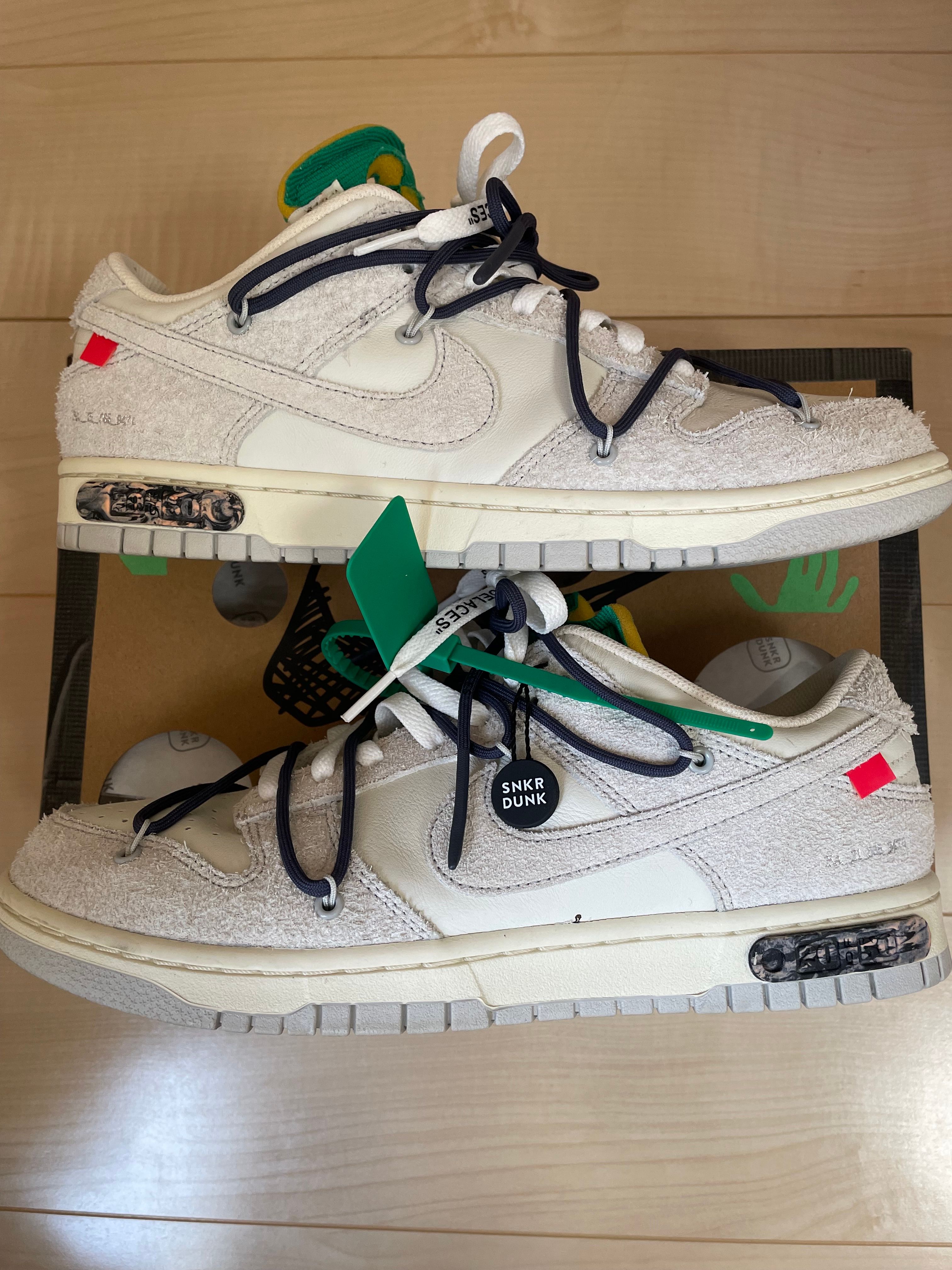 Off-White × Nike Dunk Low "Sail/Neutral Grey/Gridiron"