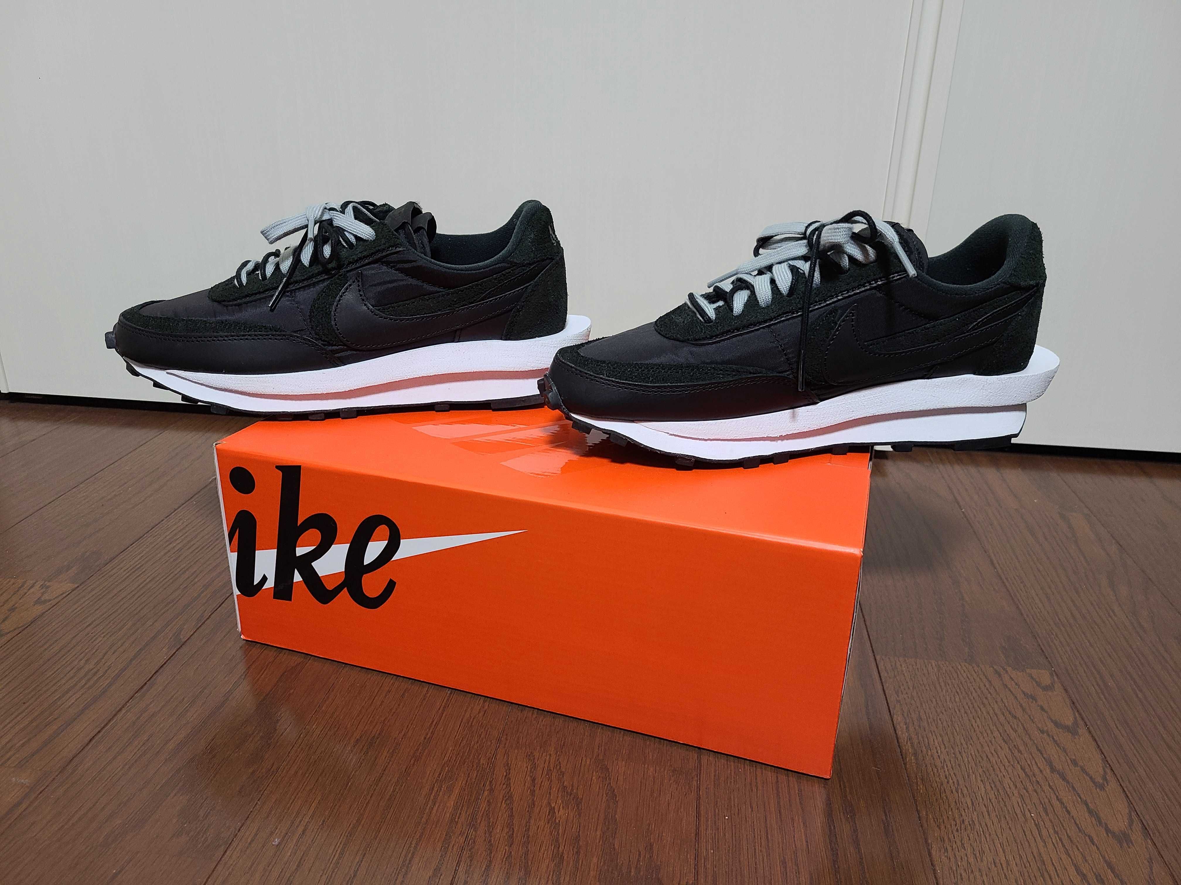 sacai × Nike LDV Waffle "Triple Black"