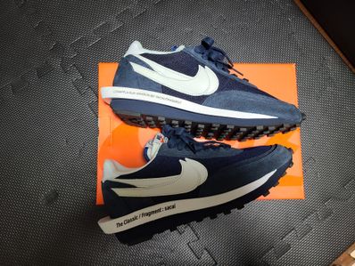 Fragment × sacai × Nike LD Waffle "Blackended Blue"