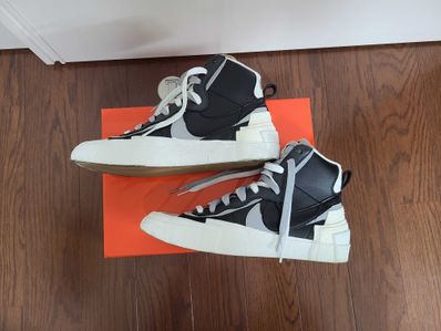 sacai × NIKE BLAZER MID "BLACK/WOLF GREY/WHITE"