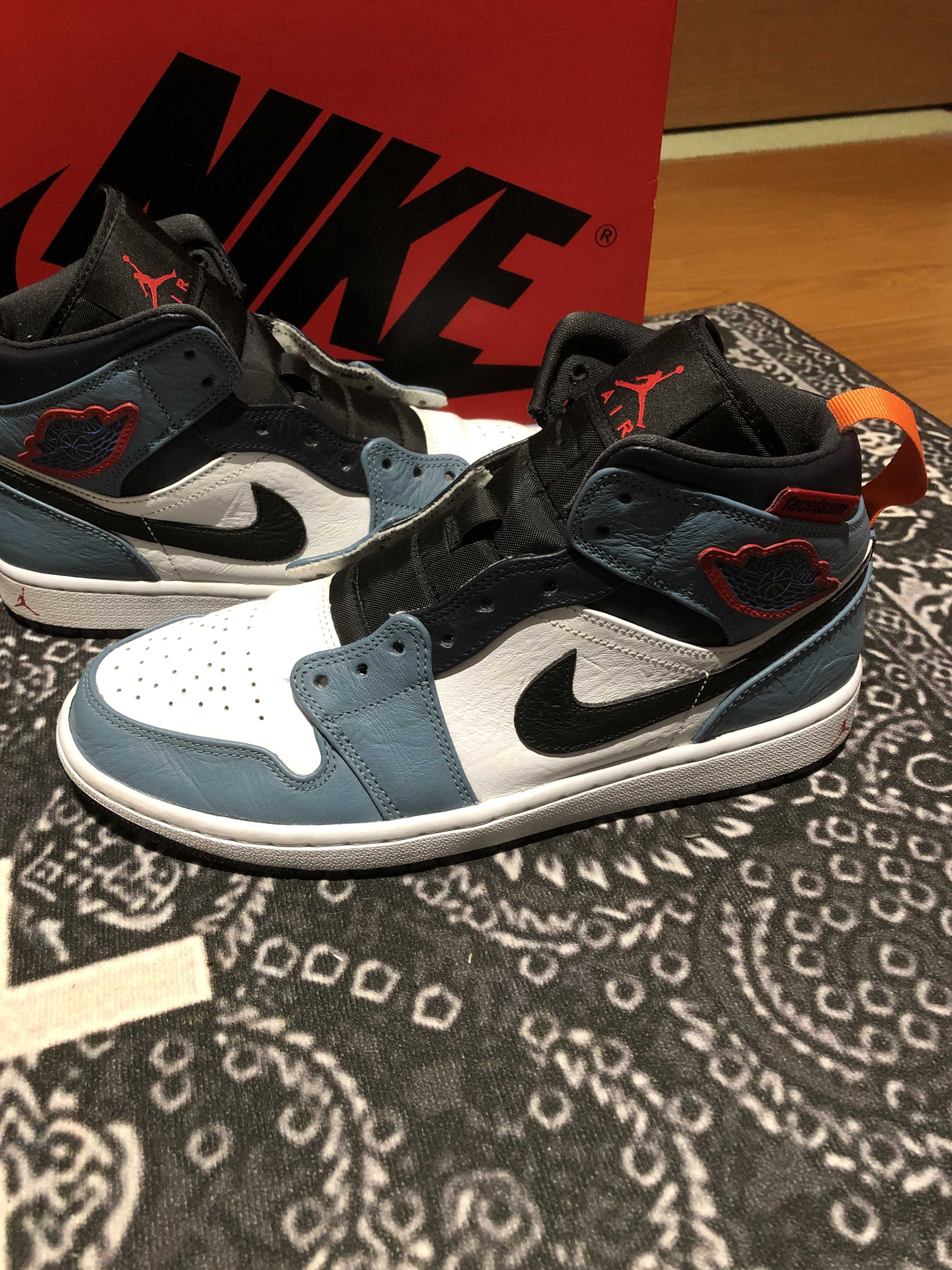 FACETASM × Nike Air Jordan 1 Mid "White/Navy"