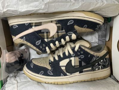 Travis Scott × Nike SB Dunk Low "Black/Parachute Beige"