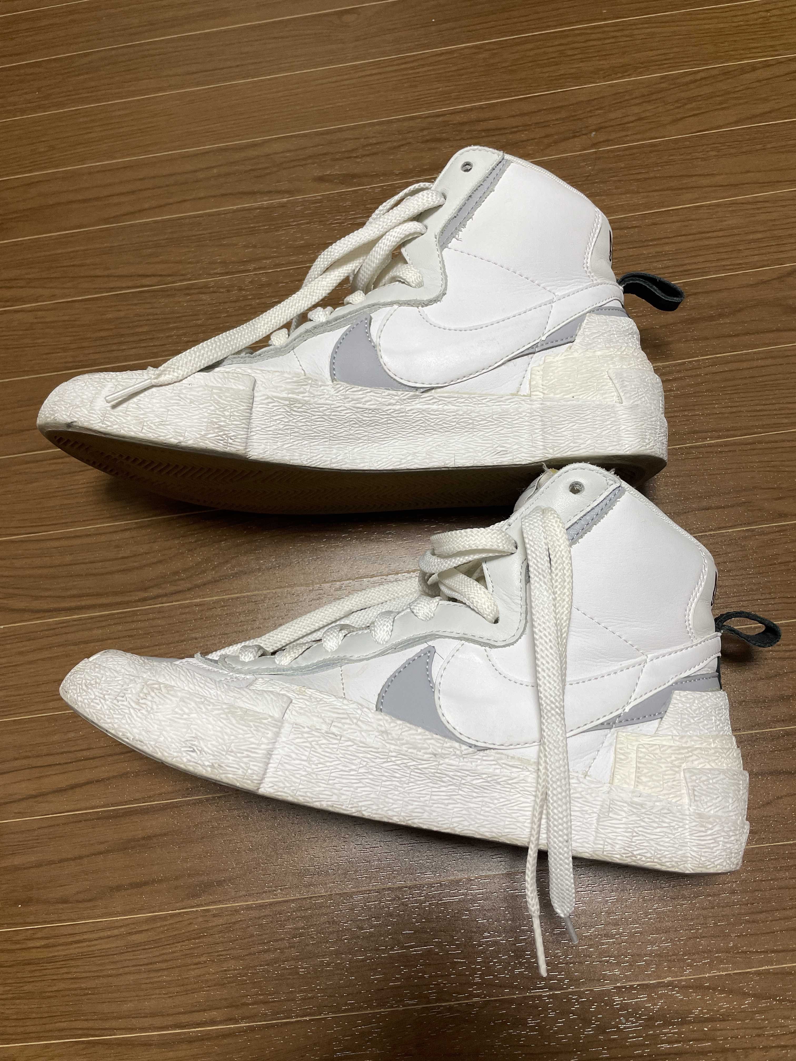 sacai × NIKE BLAZER MID "WHITE/WOLF GREY"