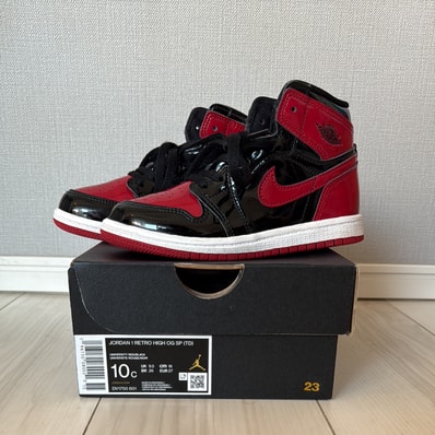 Nike TD Jordan 1 High OG "Patent Bred"