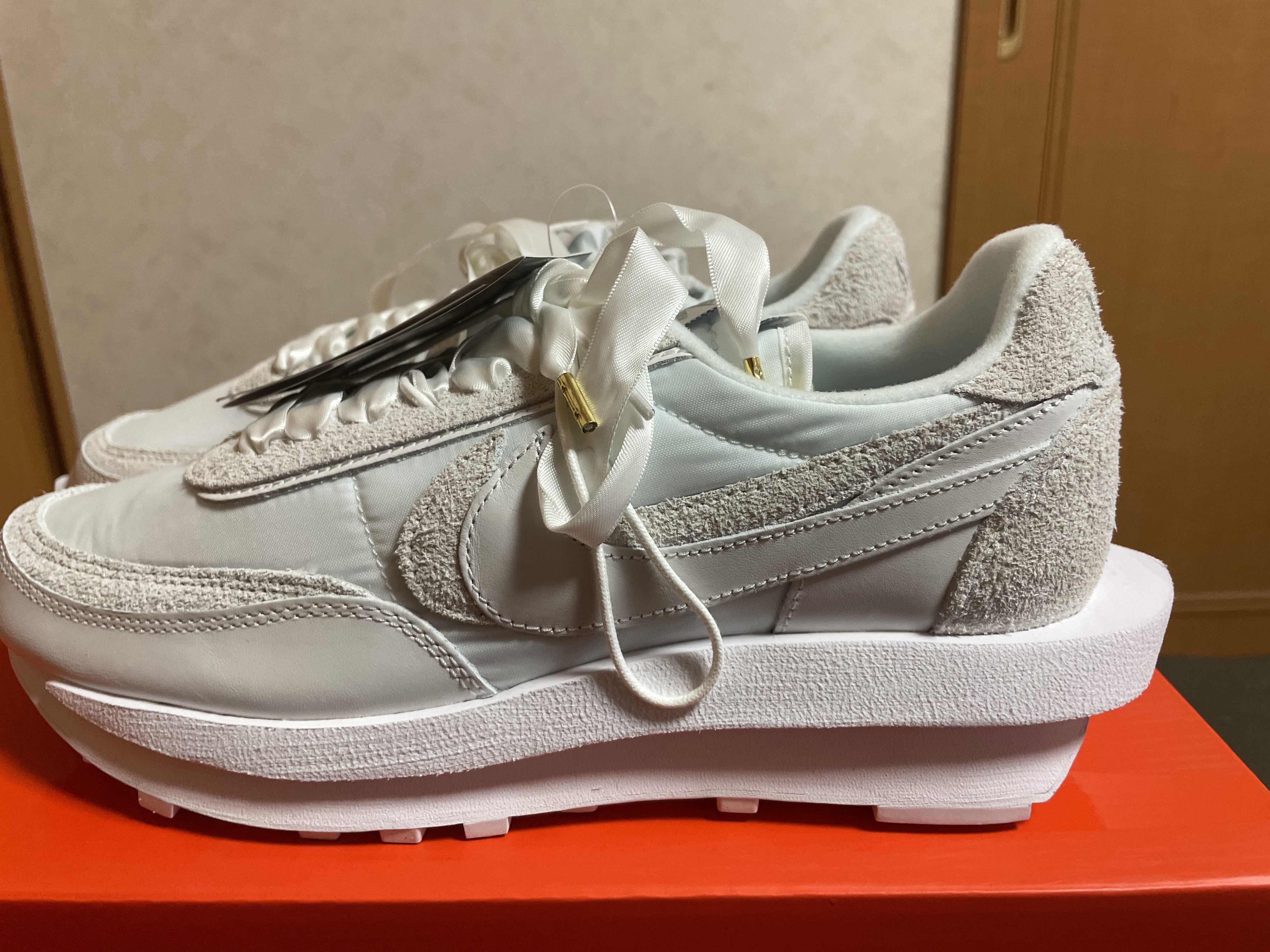 sacai × Nike LDV Waffle "Triple White"