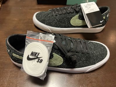 Stussy × Nike SB Blazer Low "Black/Palm Green"