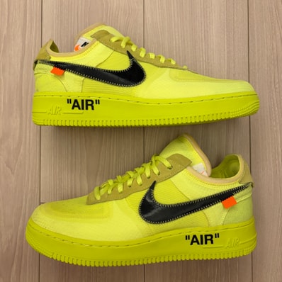 Off-White × Nike Air Force 1 Low "Volt"