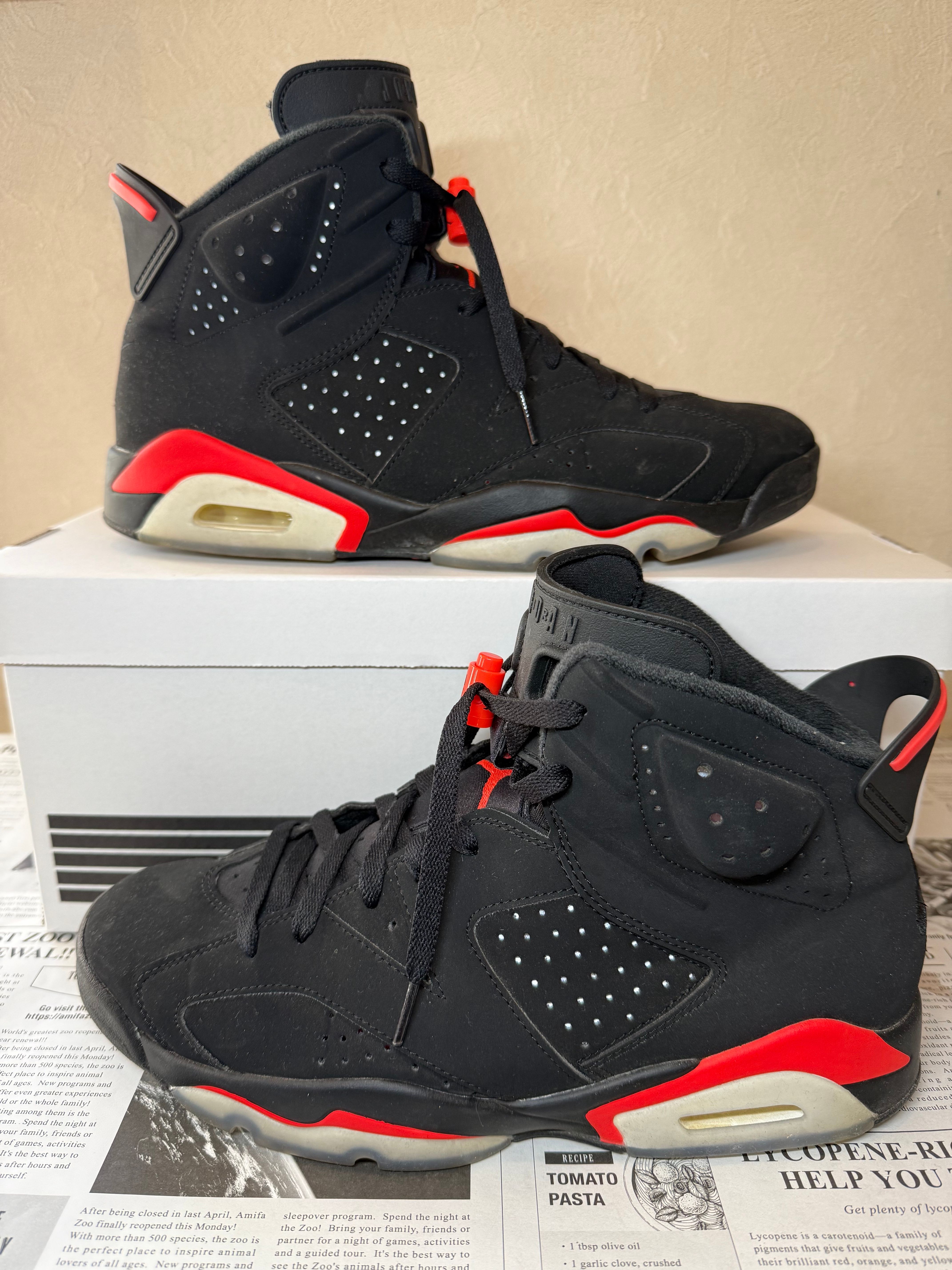 NIKE AIR JORDAN 6 RETRO "INFRARED BLACK" (2014)