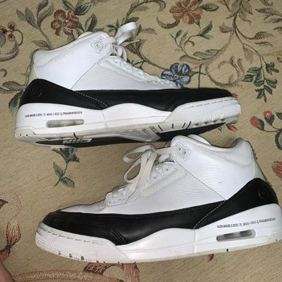 Fragment × Nike Air Jordan 3 "White/Black"