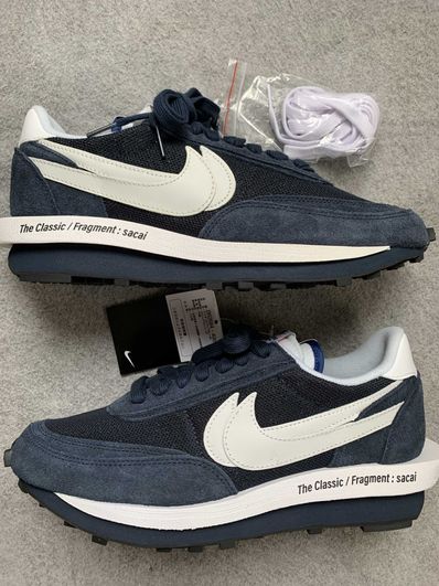 Fragment × sacai × Nike LD Waffle "Blackended Blue"