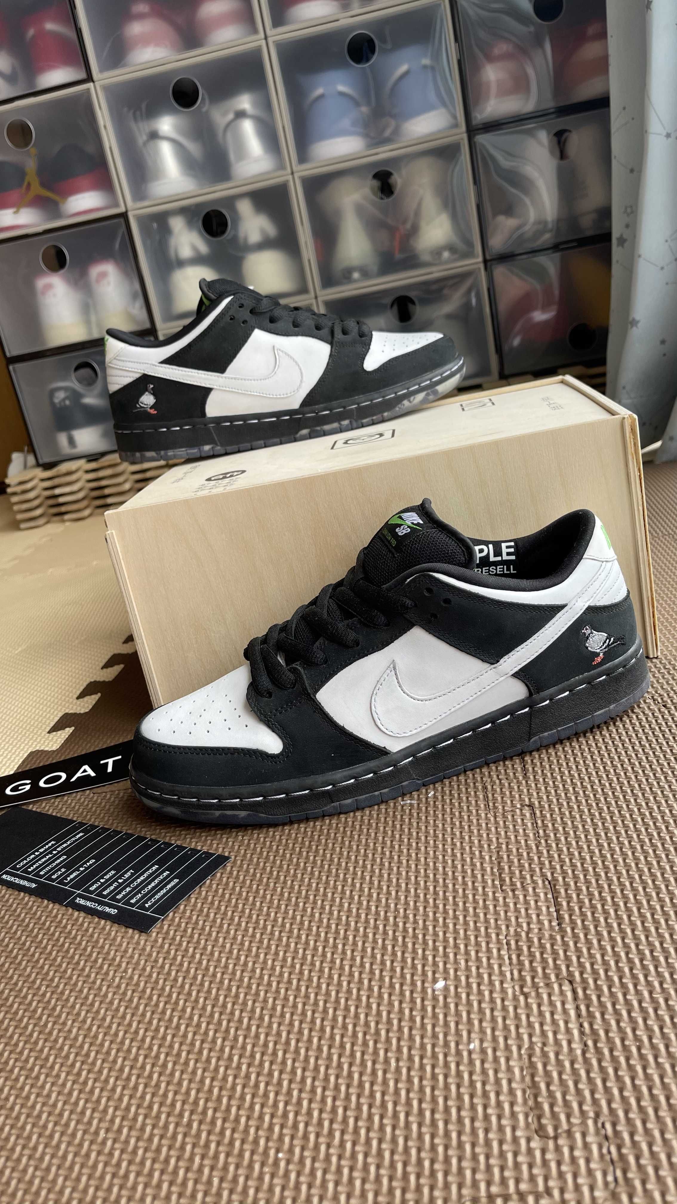 STAPLE × Nike SB Dunk Low "Pigeon Black/White"