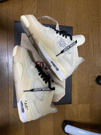 Off-White × Nike Women's Air Jordan 4 SP "Sail"