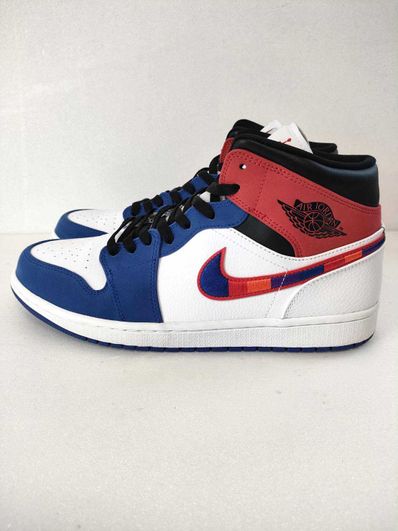 NIKE AIR JORDAN 1 MID "WHITE/BLUE/RED"