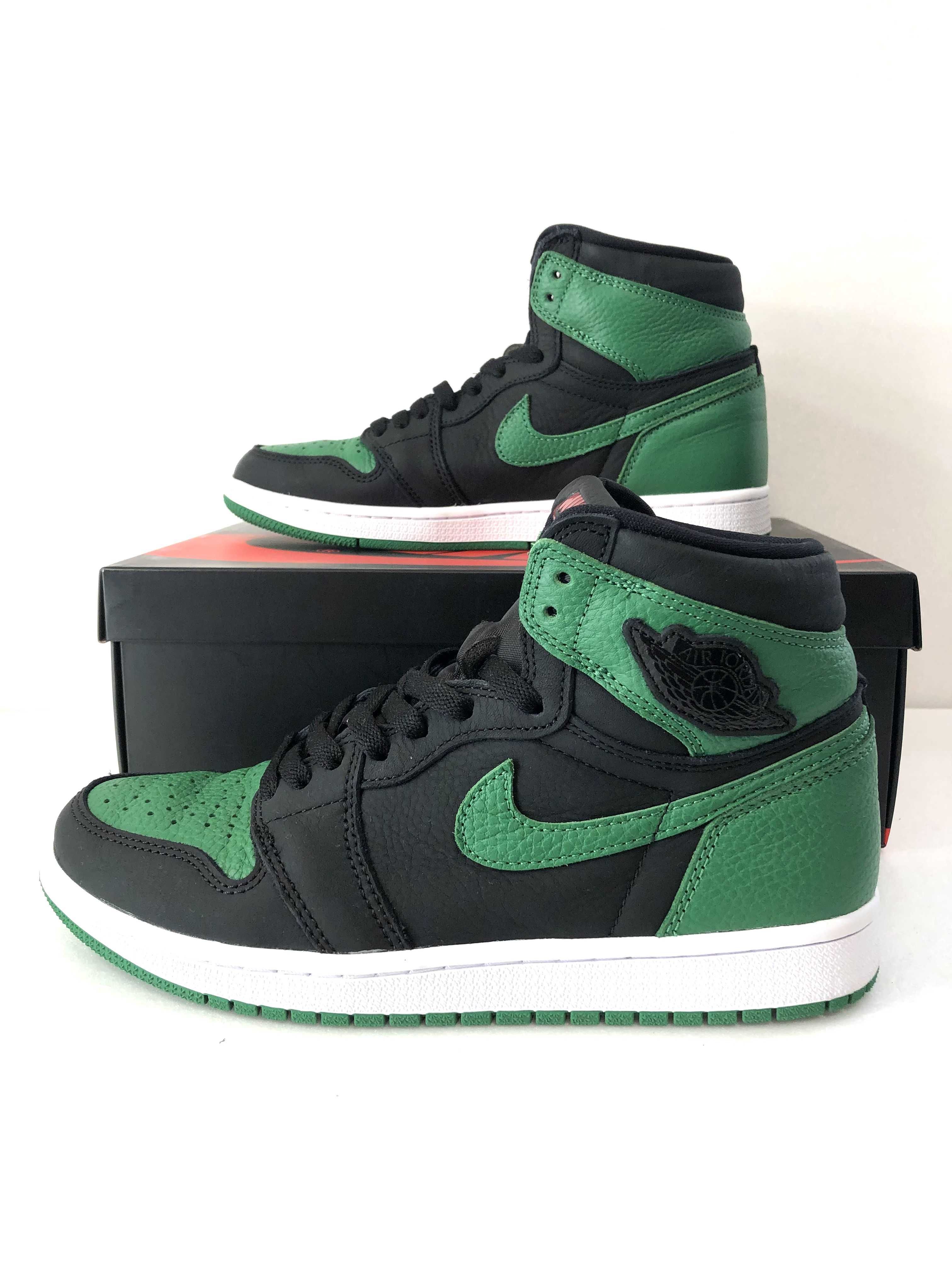 Nike Air Jordan 1 Retro High OG "Black/Pine Green" (2020)