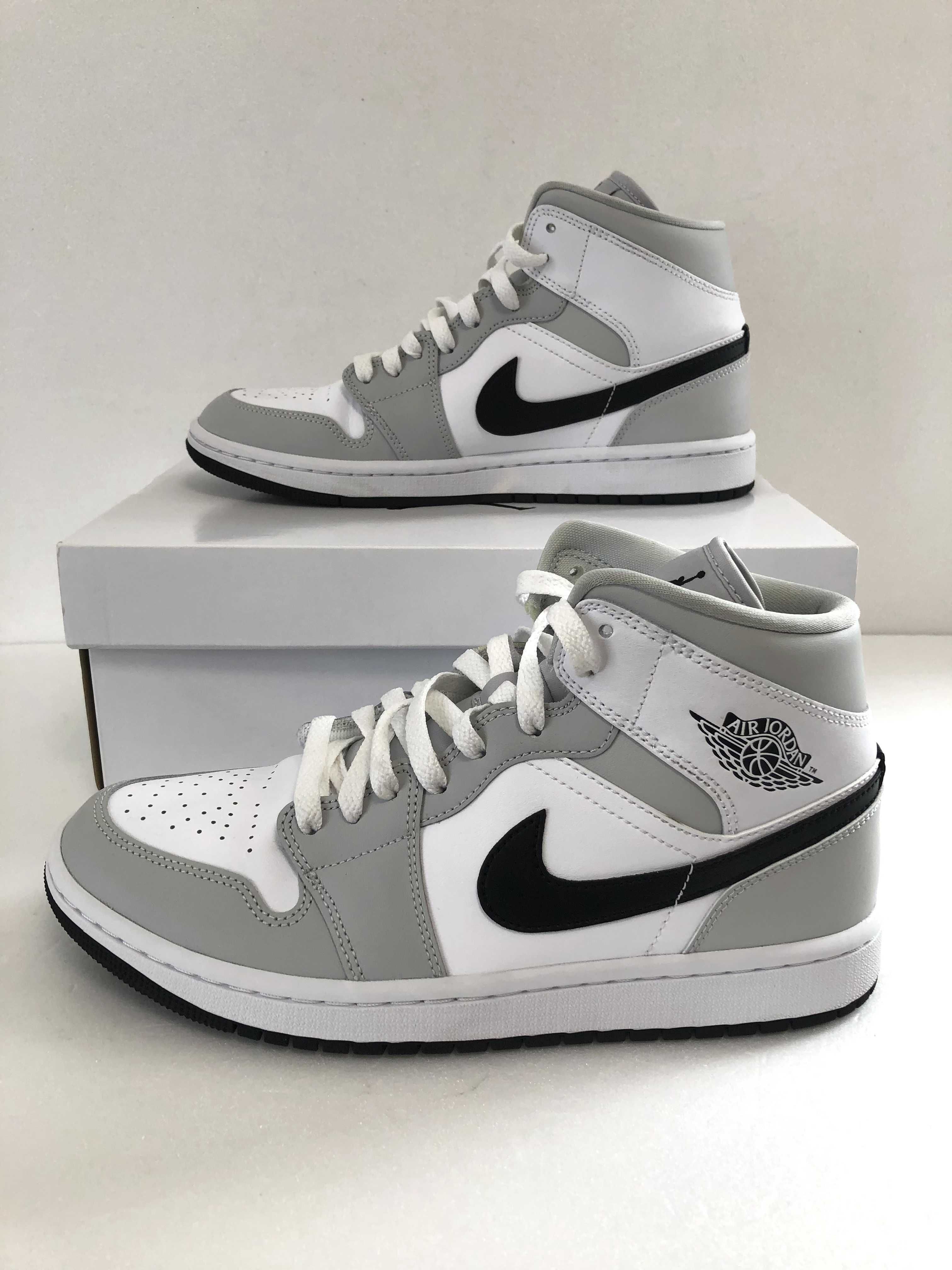 Nike Women's Air Jordan 1 Mid "Grey Fog/White/Black"